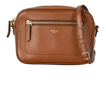 Camera Bag, &pound;375, Handbags, Tan, Leather, Front view